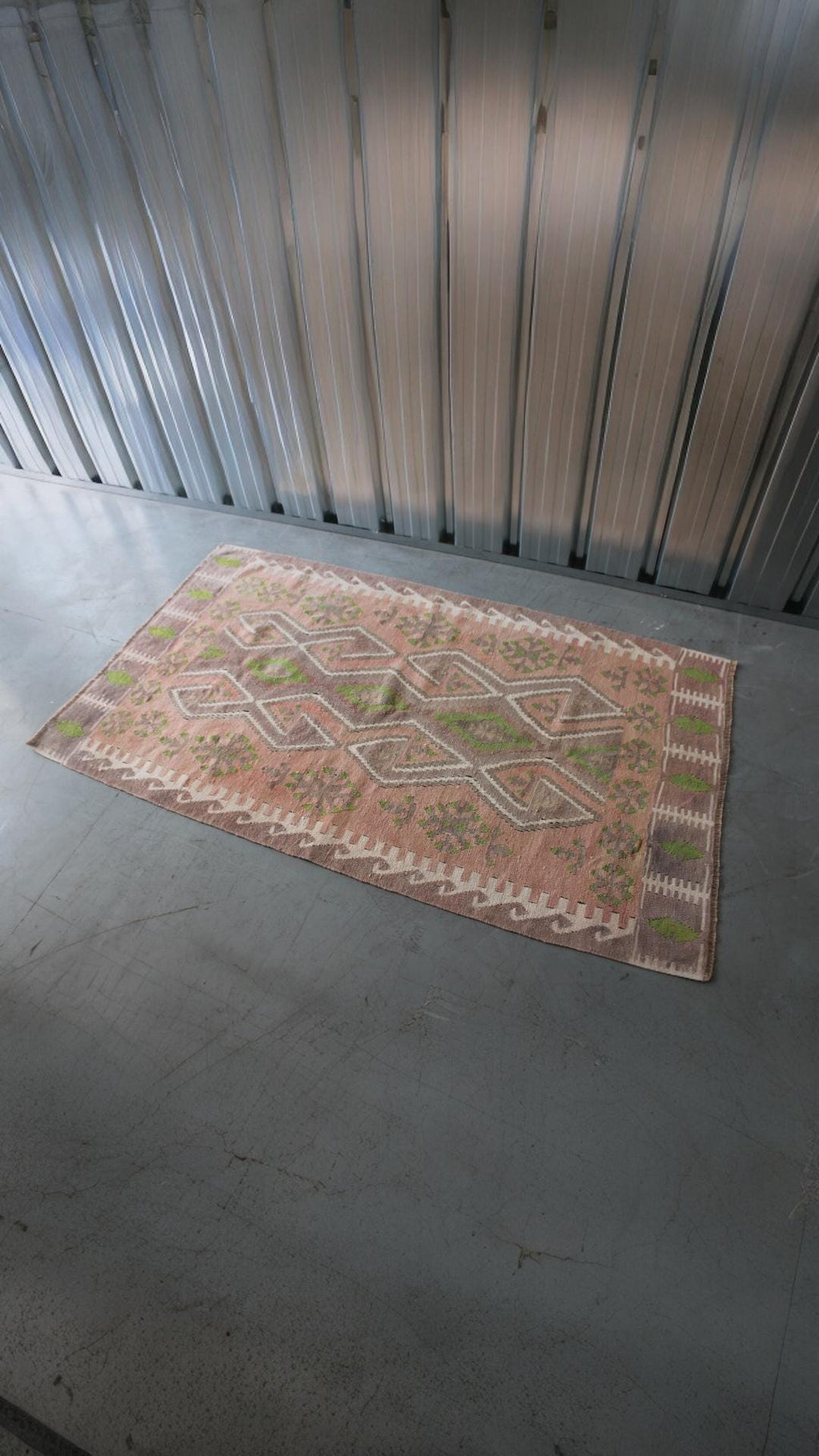 Turkish Rugs, "Kilim Style Wool" from the heart of Anatolia, Cappadocia, 98cm x 170cm