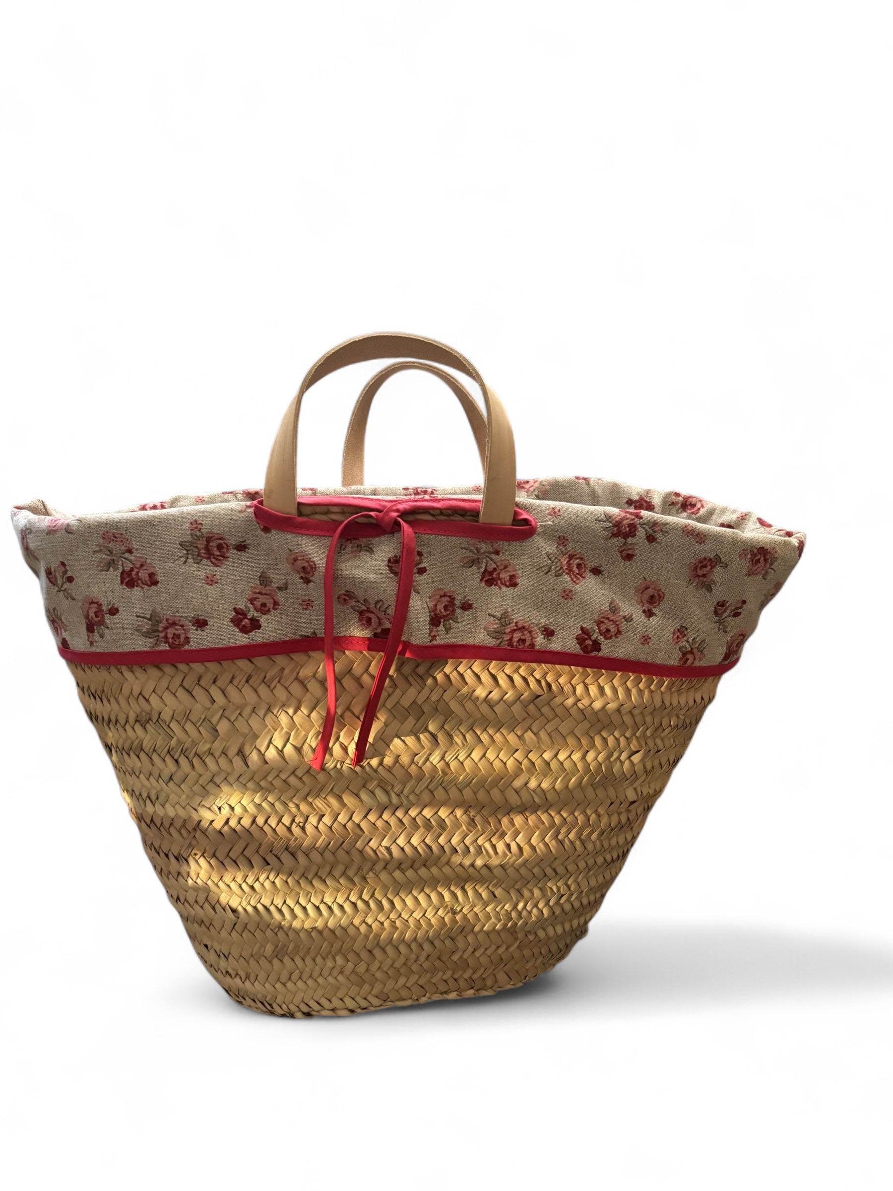 Artisan Straw Tote – Mediterranean Beach Bag, Handmade in Barcelona
