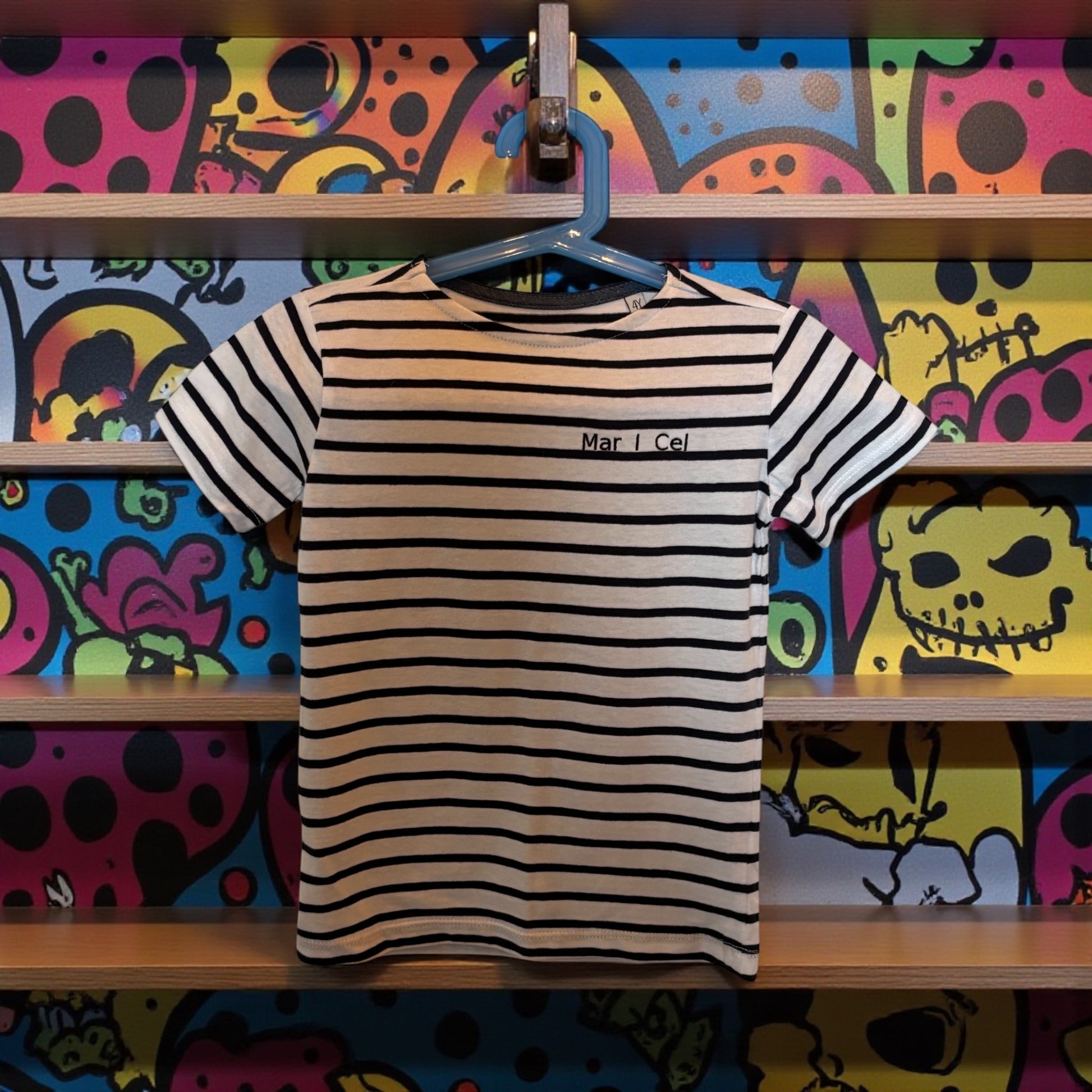 Mar i Cel Kids Striped T-Shirt – Classic Navy & White Cotton Tee