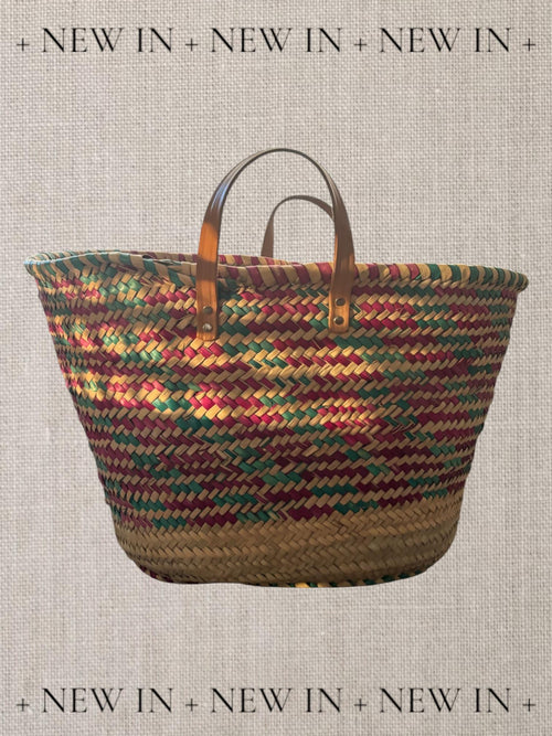 Artisan Straw Tote – Mediterranean Beach Bag, Handmade in Barcelona