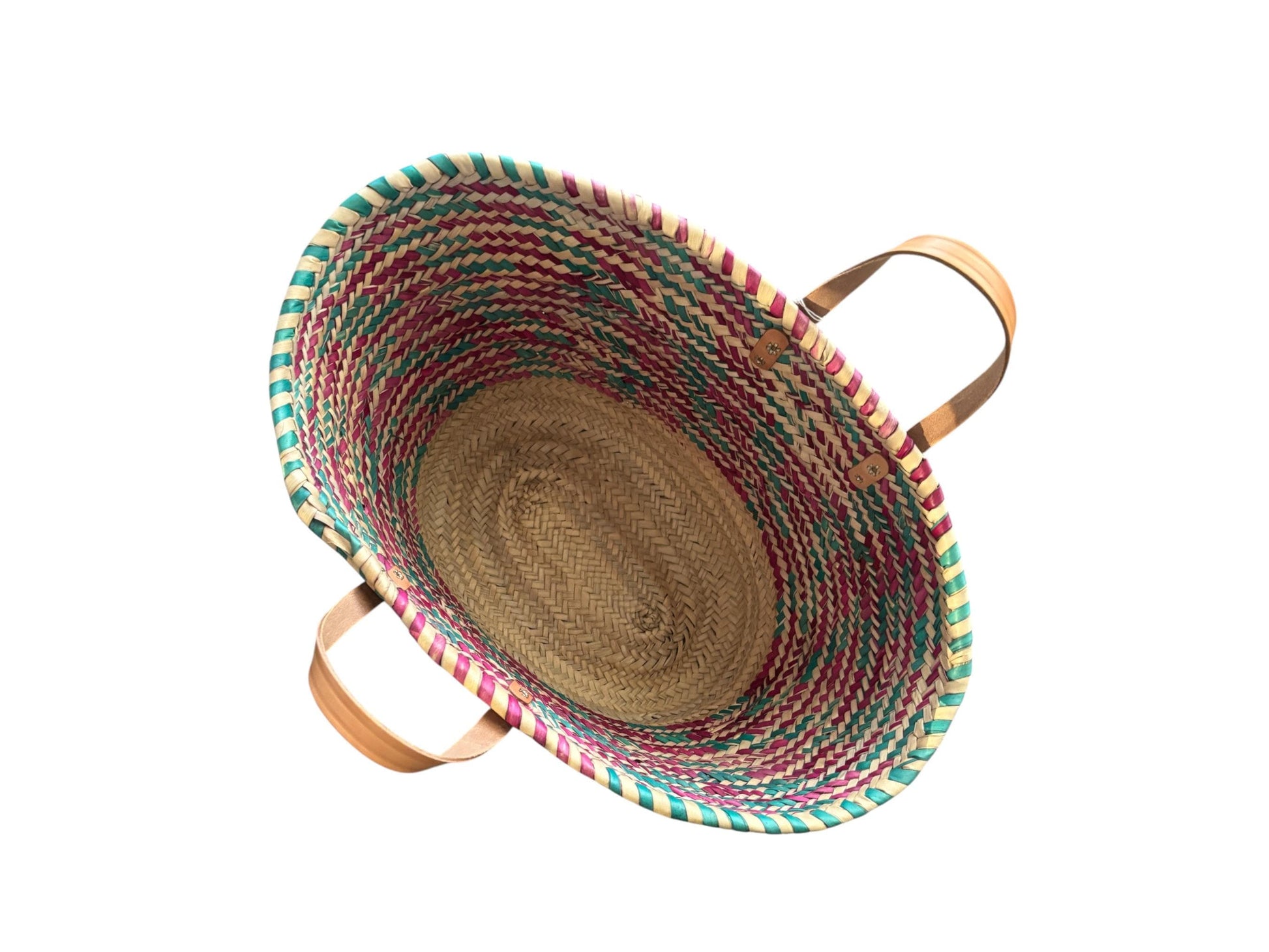 Artisan Straw Tote – Mediterranean Beach Bag, Handmade in Barcelona